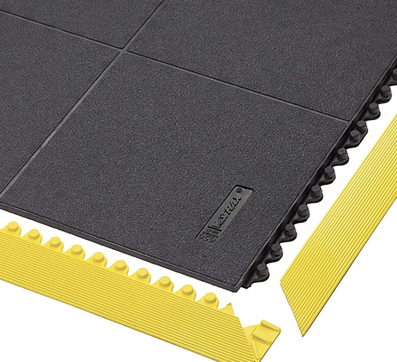 Cushion Ease Solid™ Nitrile FR 656SFR Notrax welding mat Black