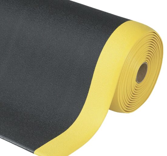 Cushion Stat™ 825 Notrax electro static discharge mats Black/Yellow