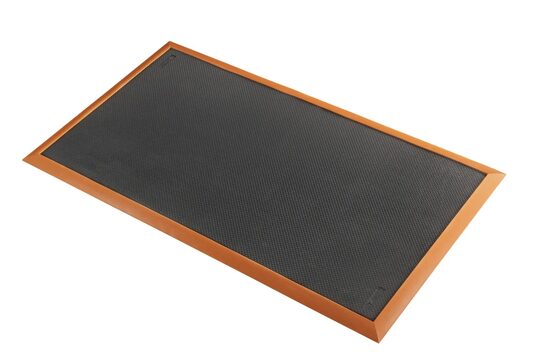 Sorb Stance™ 580 Notrax workplace rubber matting Black/Orange