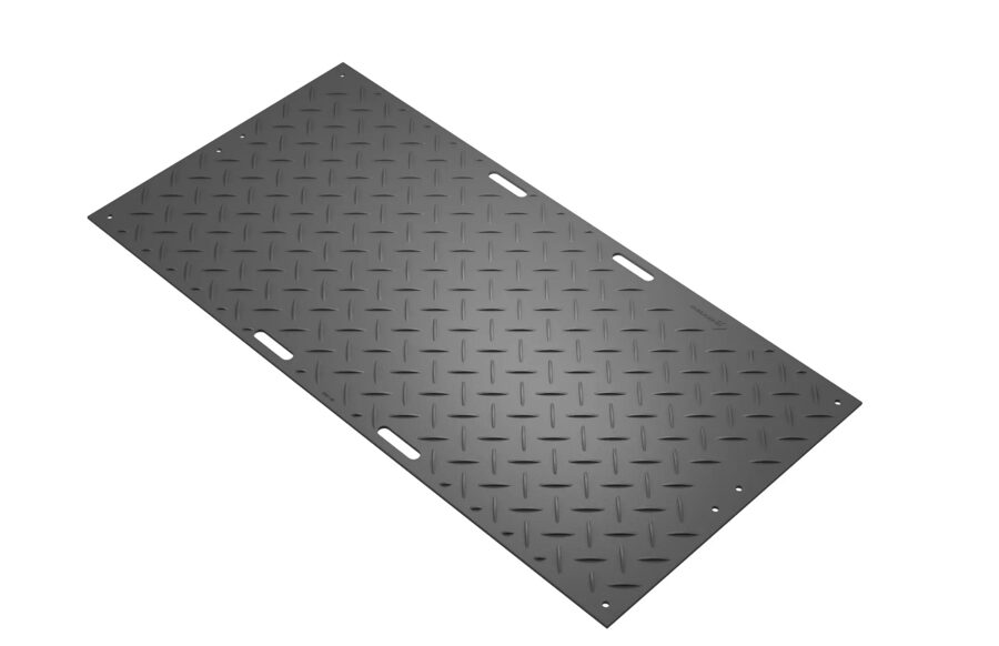 AlturnaMATS® AM Checkers ground protection mats Black